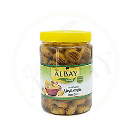 1 kg Domat kırma baharatlı yeşil zeytin