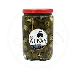 Dilimli Jalapeno Biber Turşusu Cam Kavanoz