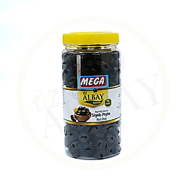 1kg Mega taş baskı siyah zeytin İri boy