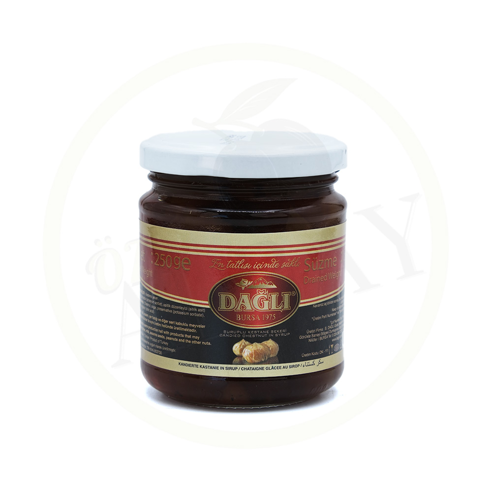 Dağlı Şuruplu Kestane Şekeri 250g Cam Kavanoz